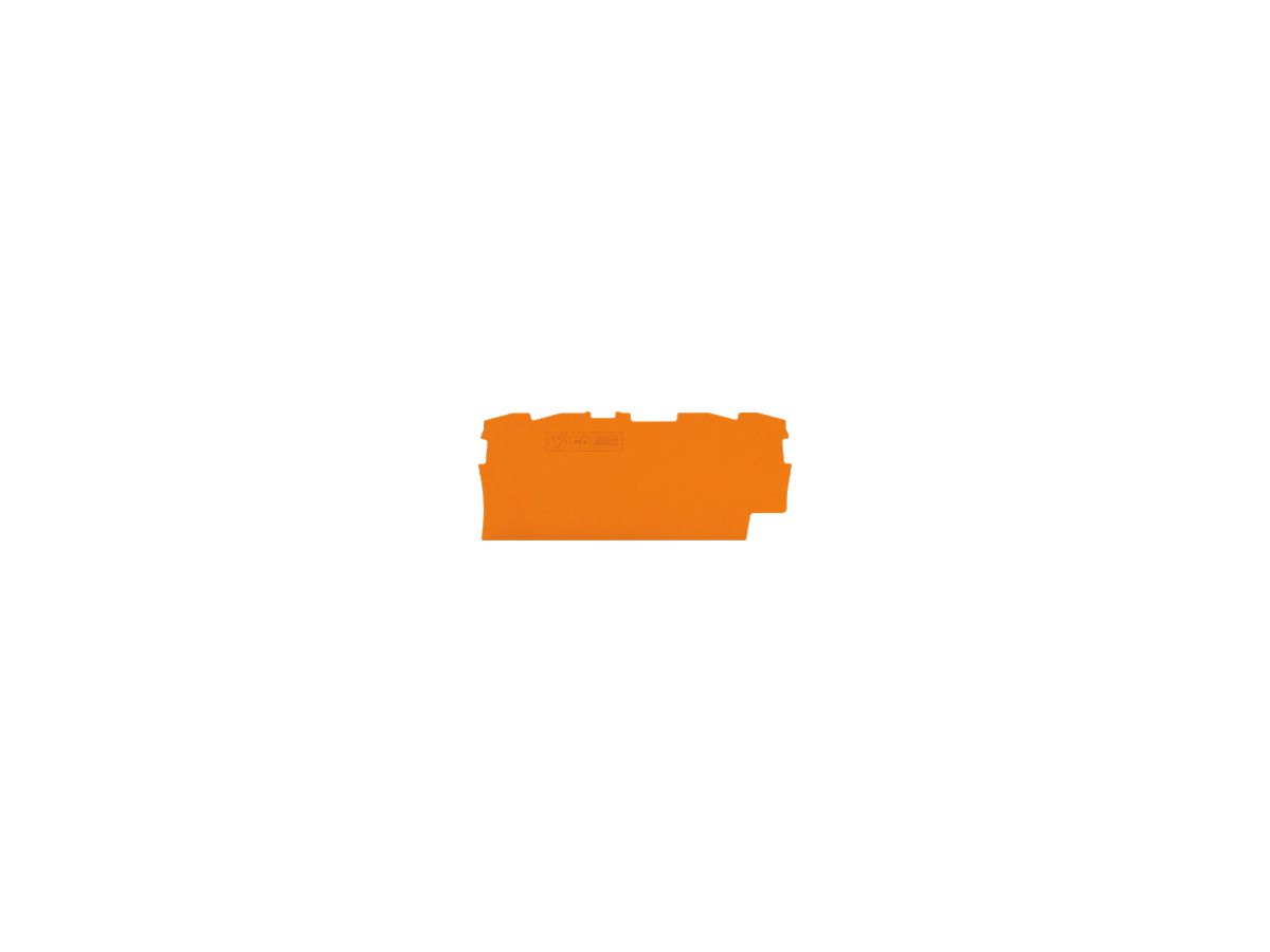 Abschlusswand WAGO TOPJOB-S orange 4P zu Serie 2002