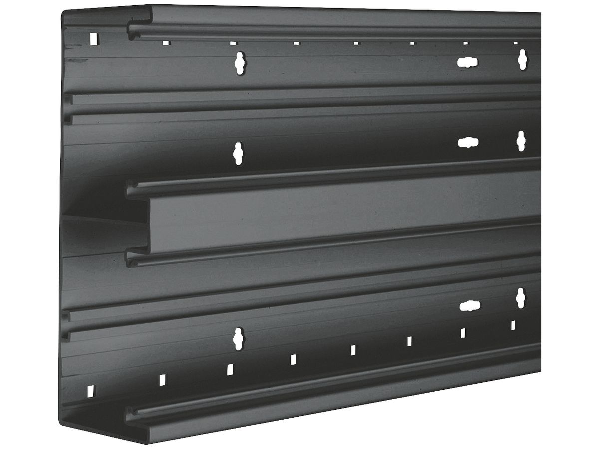 Brüstungskanal Hager BR 65×210mm Oberteile 2×80mm schwarz