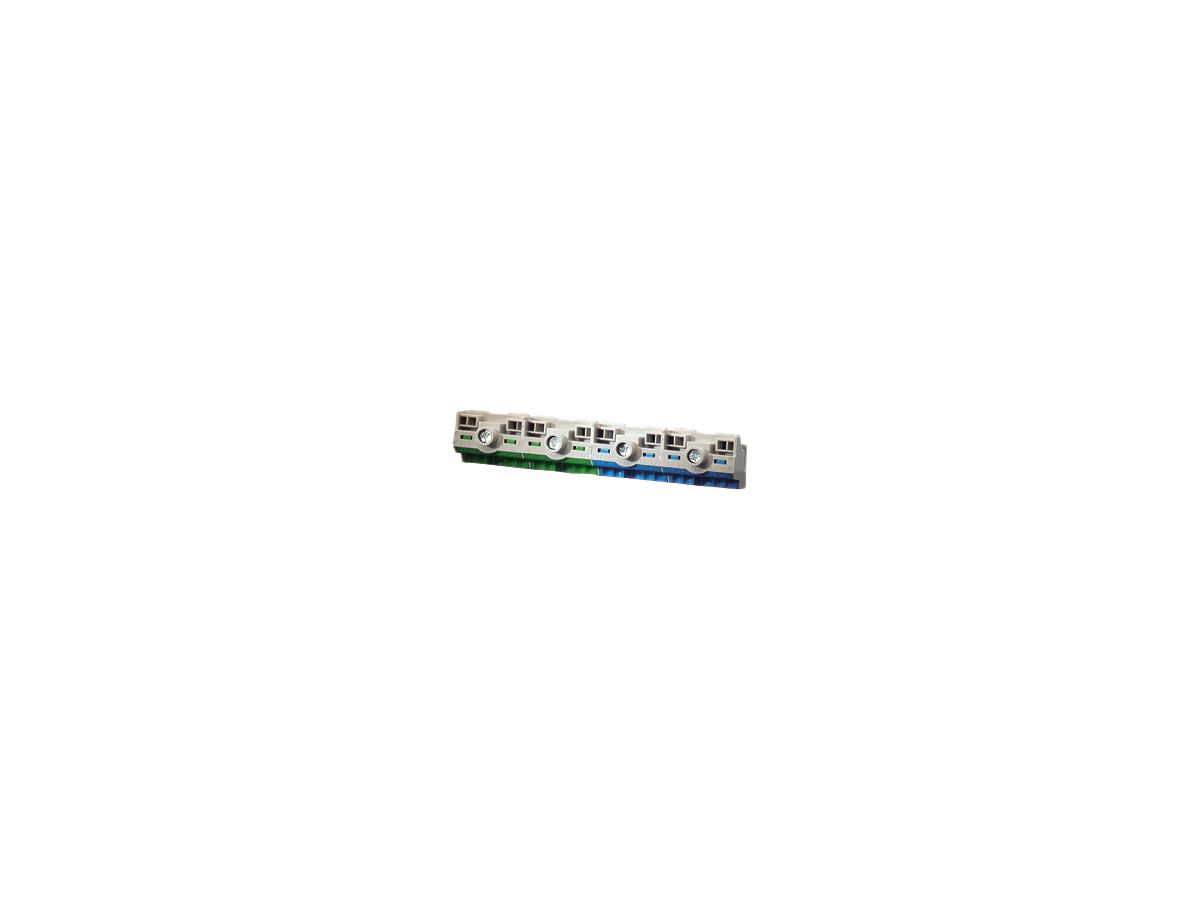 Klemme für Kleinverteiler Hensel PE/N 2×25mm², 8×4mm²