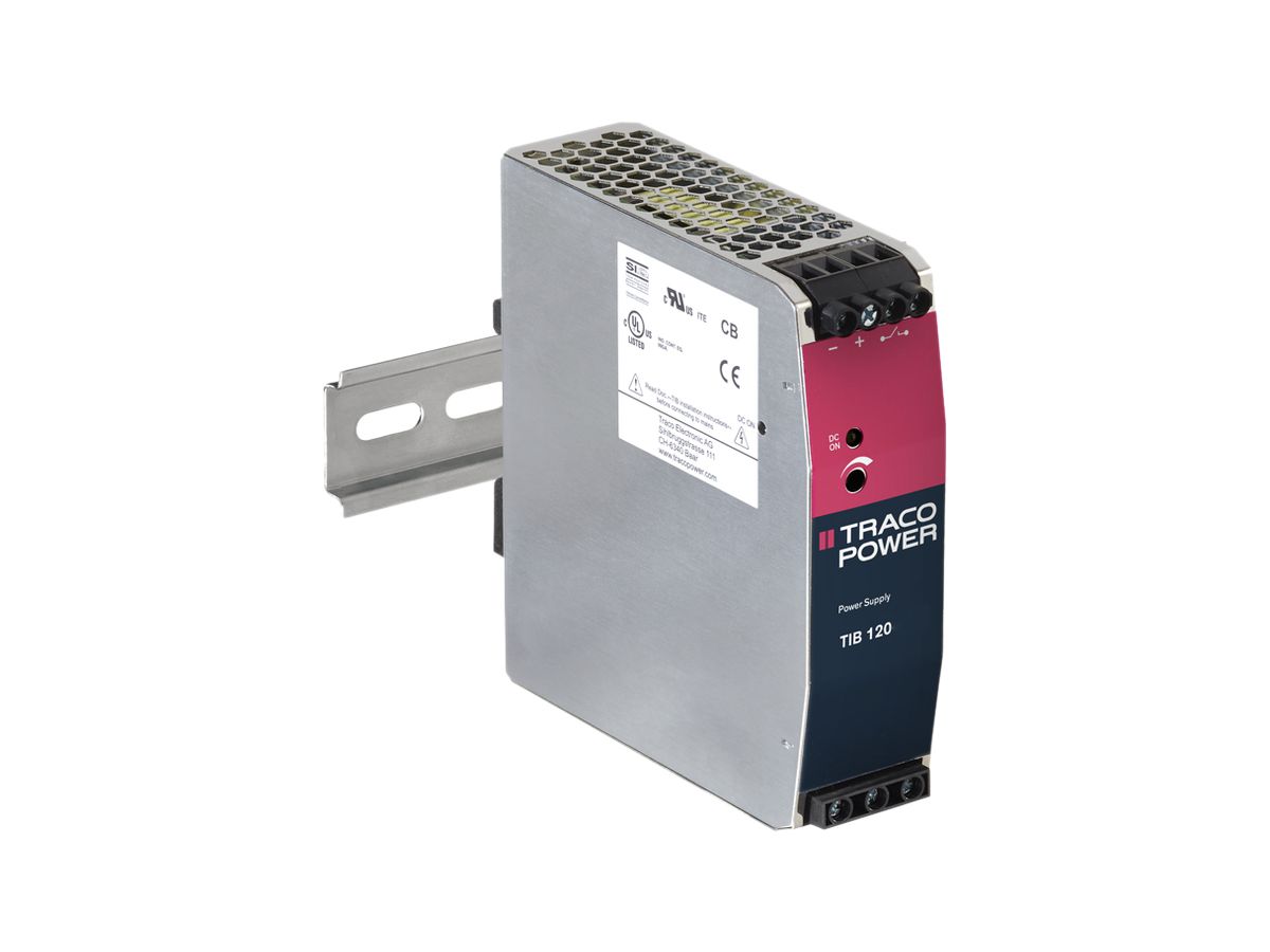 REG-Netzteil Traco TIB 120-112, 120W 10A 12VDC 36×124.2×118.6mm