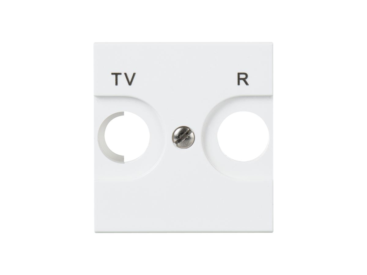 Frontplatte MOS TV/FM weiss 2 Module