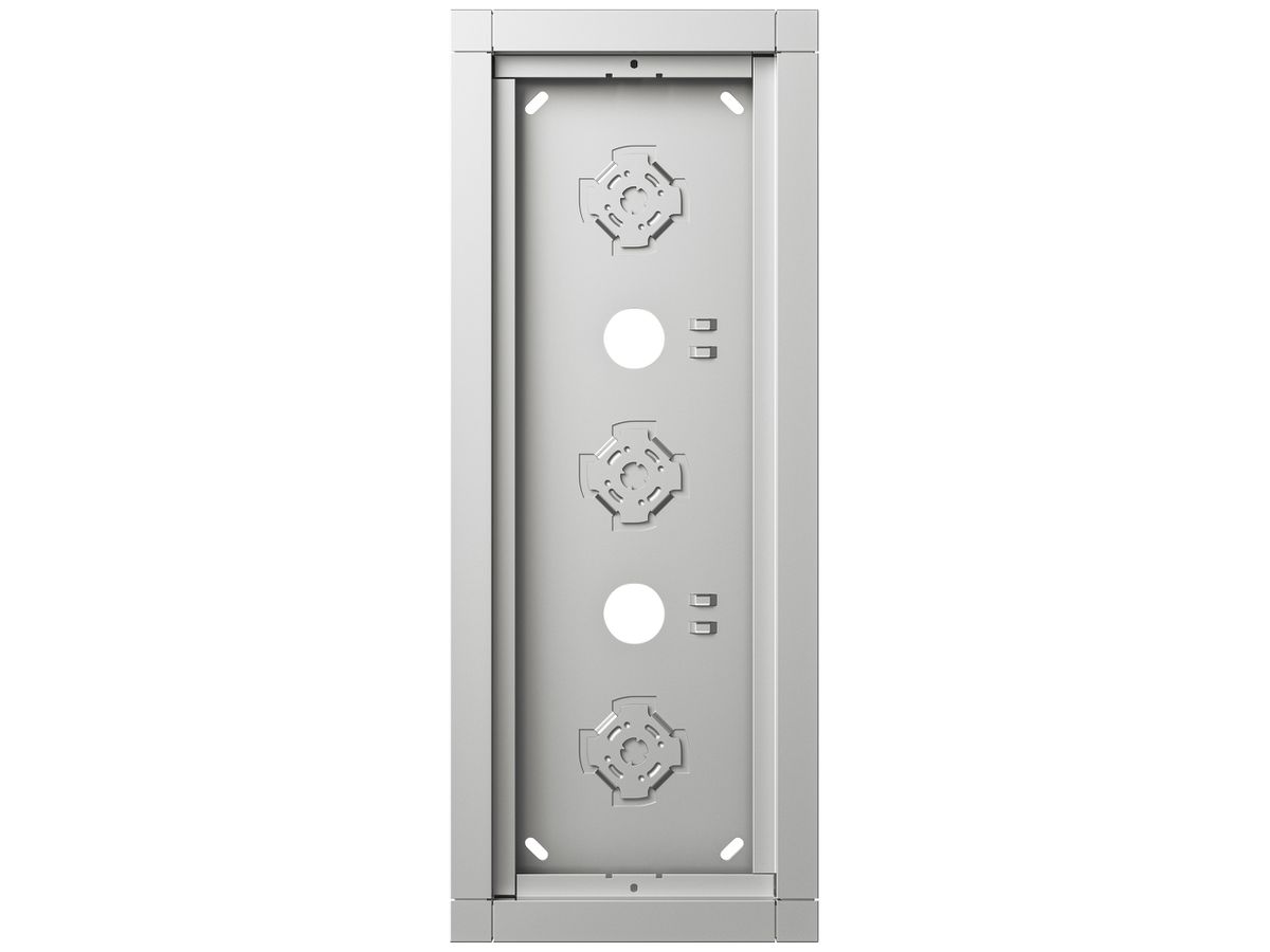 AP-Gehäuse Siedle 3× 132×332×36.5mm silber