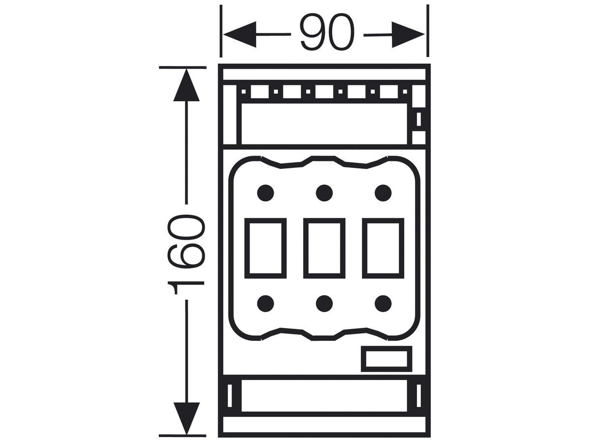 Lasttrennschalter NH-00-C 3P 125A Hensel ENYSTAR