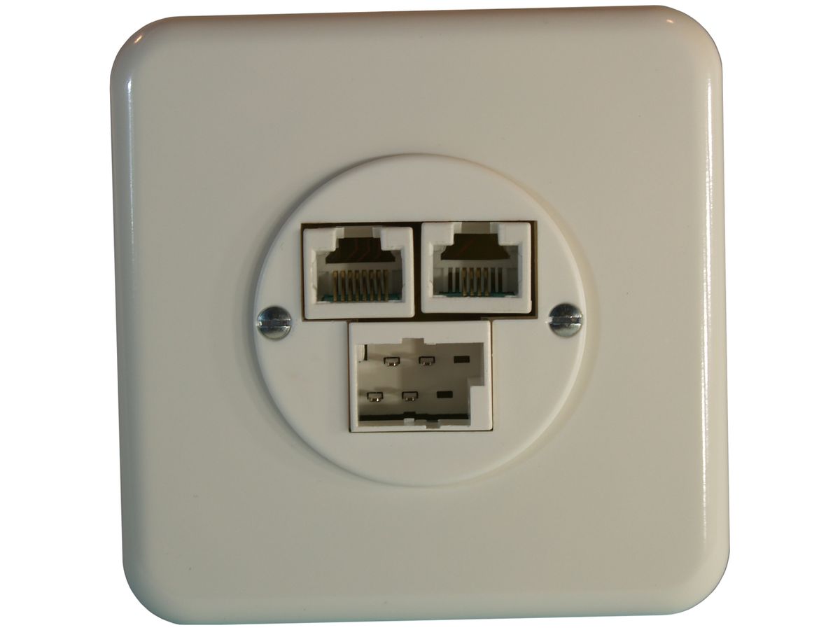 UP-Dose SOHO T+T/2×RJ45/u weiss ITplus