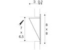 EB-LED-Wandleuchte SLV DOWNUNDER PUR, 350mA 3.5W 180lm 3000K IP20 weiss