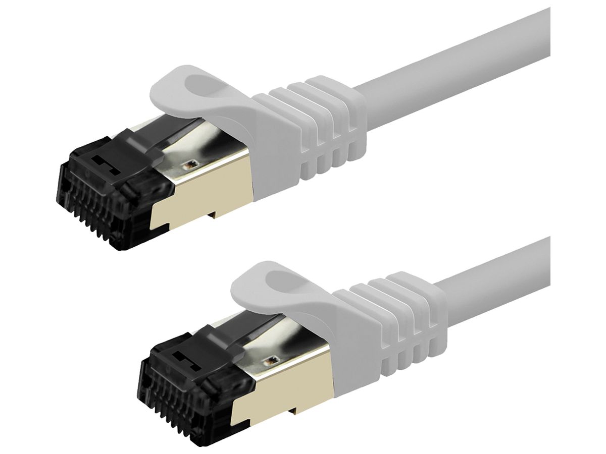 Patchkabel RJ45 VALUE CAT8.1 S/FTP AWG26 1:1 LSZH weiss 1m