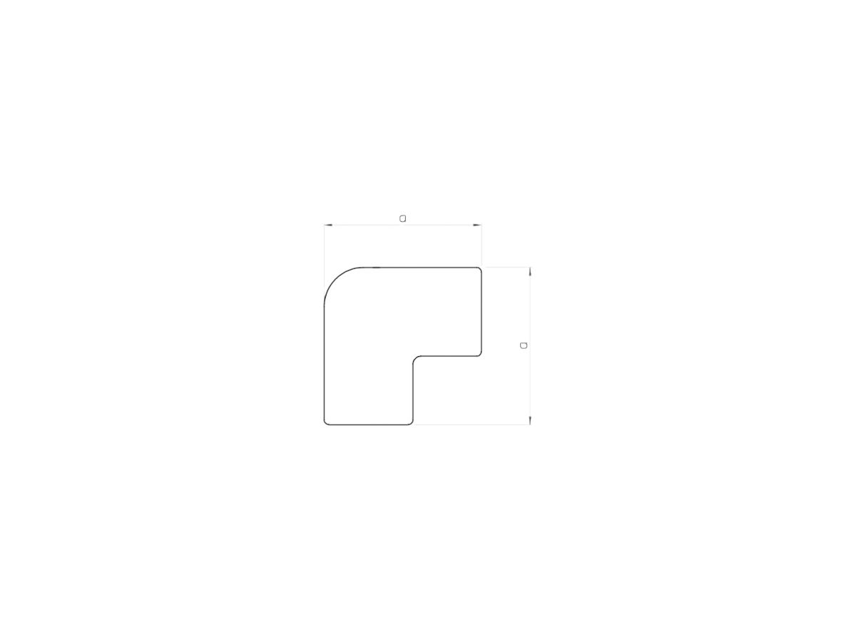 Flachwinkel Bettermann zu Installationskanal WDK reinweiss 10×30mm