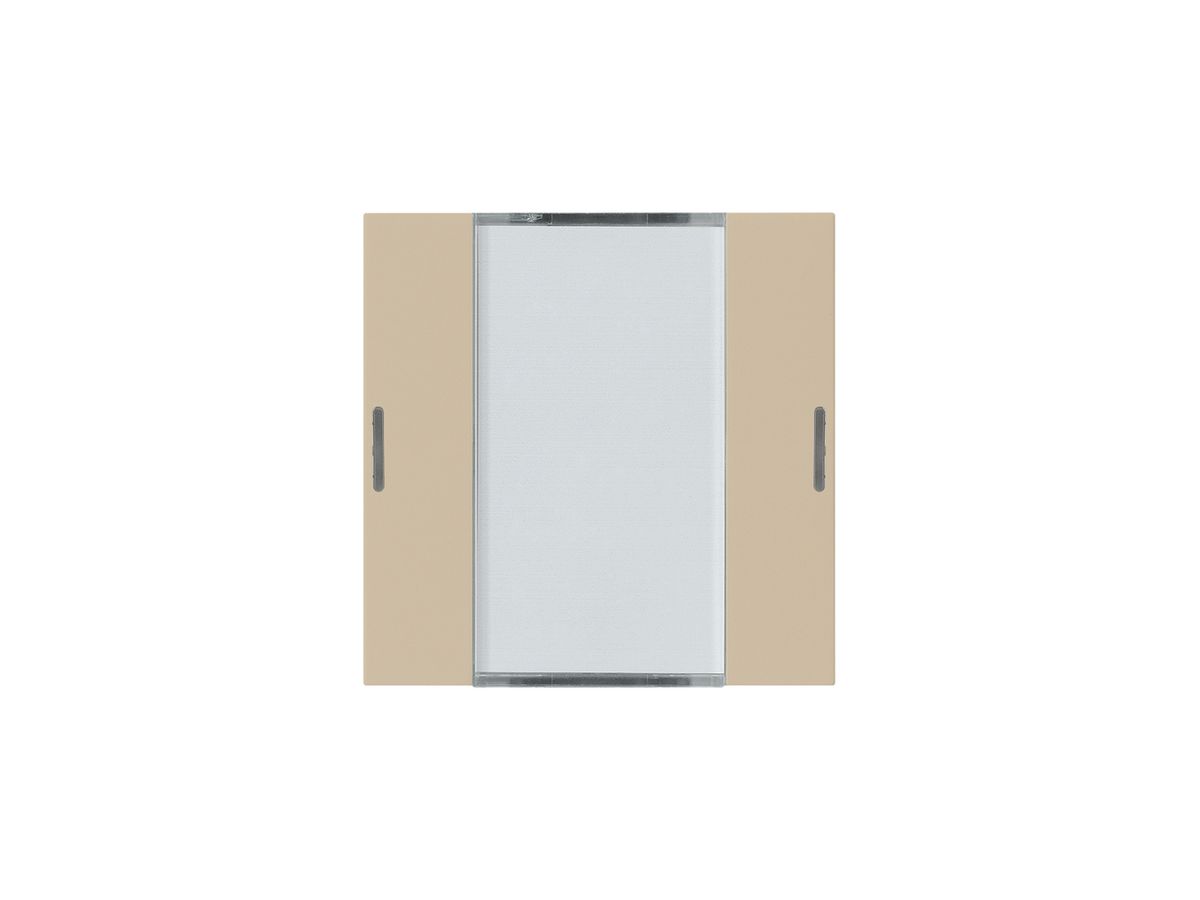 Frontset Hager kallysto LED 2×KNX systemlink/easylink beige