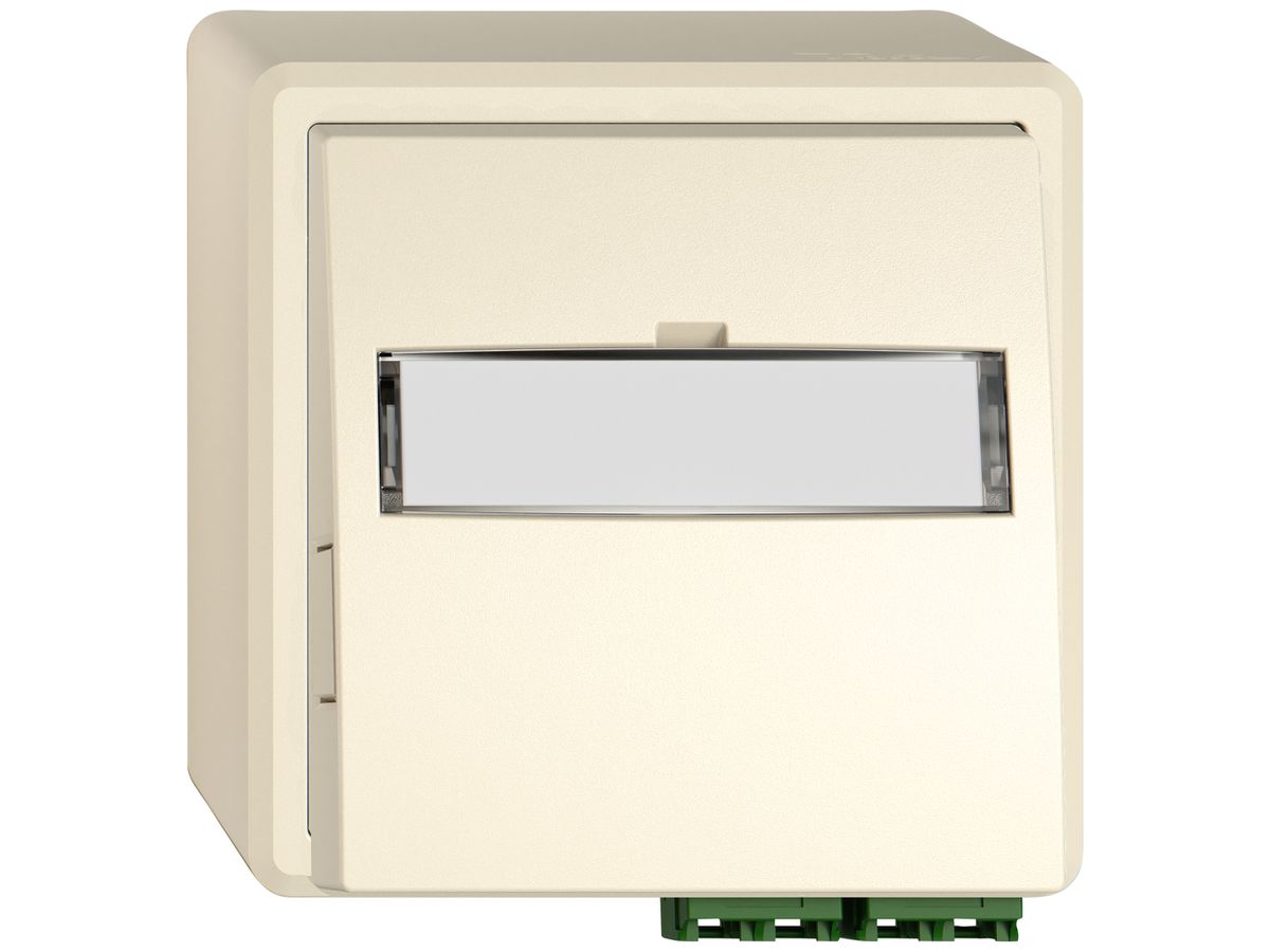 AP-FTTH-Dose EDIZIO.liv SNAPFIX® LC APC Diamond F-3000 1 mittelstück cr