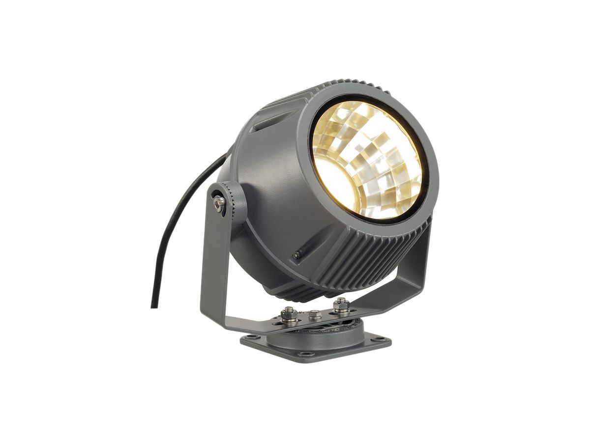LED-Strahler SLV FLAC BEAM, 27W 1800lm 3000K IP65 grau