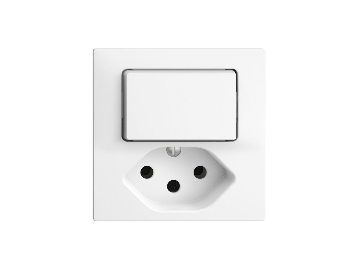Leuchtkombination KS 3/1L+T13 EDIZIOdue weiss mit LED blau