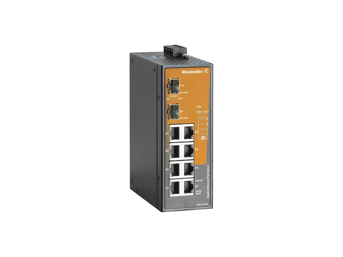 Switch WM IE-SW-EL10-8GTPOE-2GESFP, 8×RJ45 GbE+2×SFP GbE unmanaged