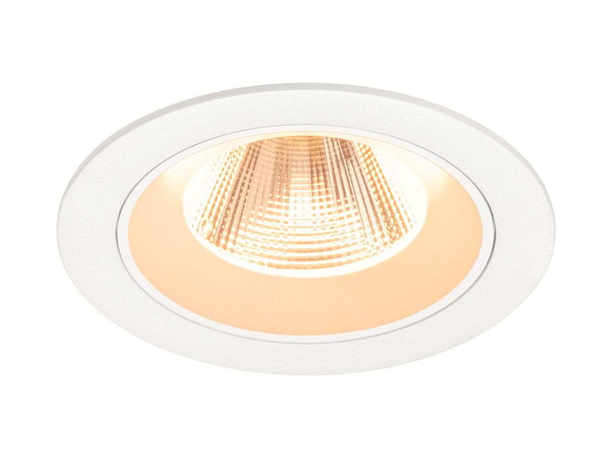 EB-LED-Deckenleuchte SLV NUMINOS M 12W 1700lm 2700K NB DALI DIM Ø105×68mm ws
