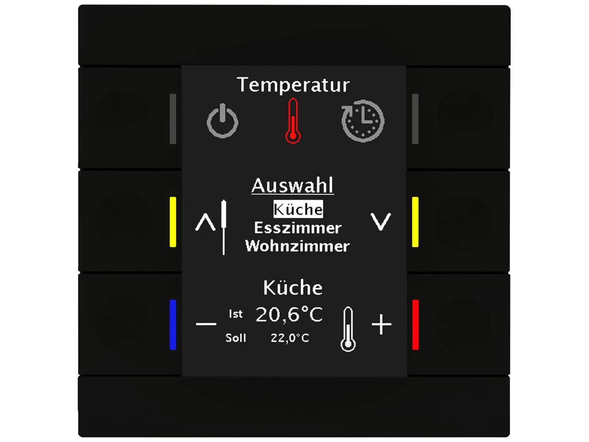 UP-Bediengerät KNX MDT BE-BZS8606.01 6T Display weiss gl