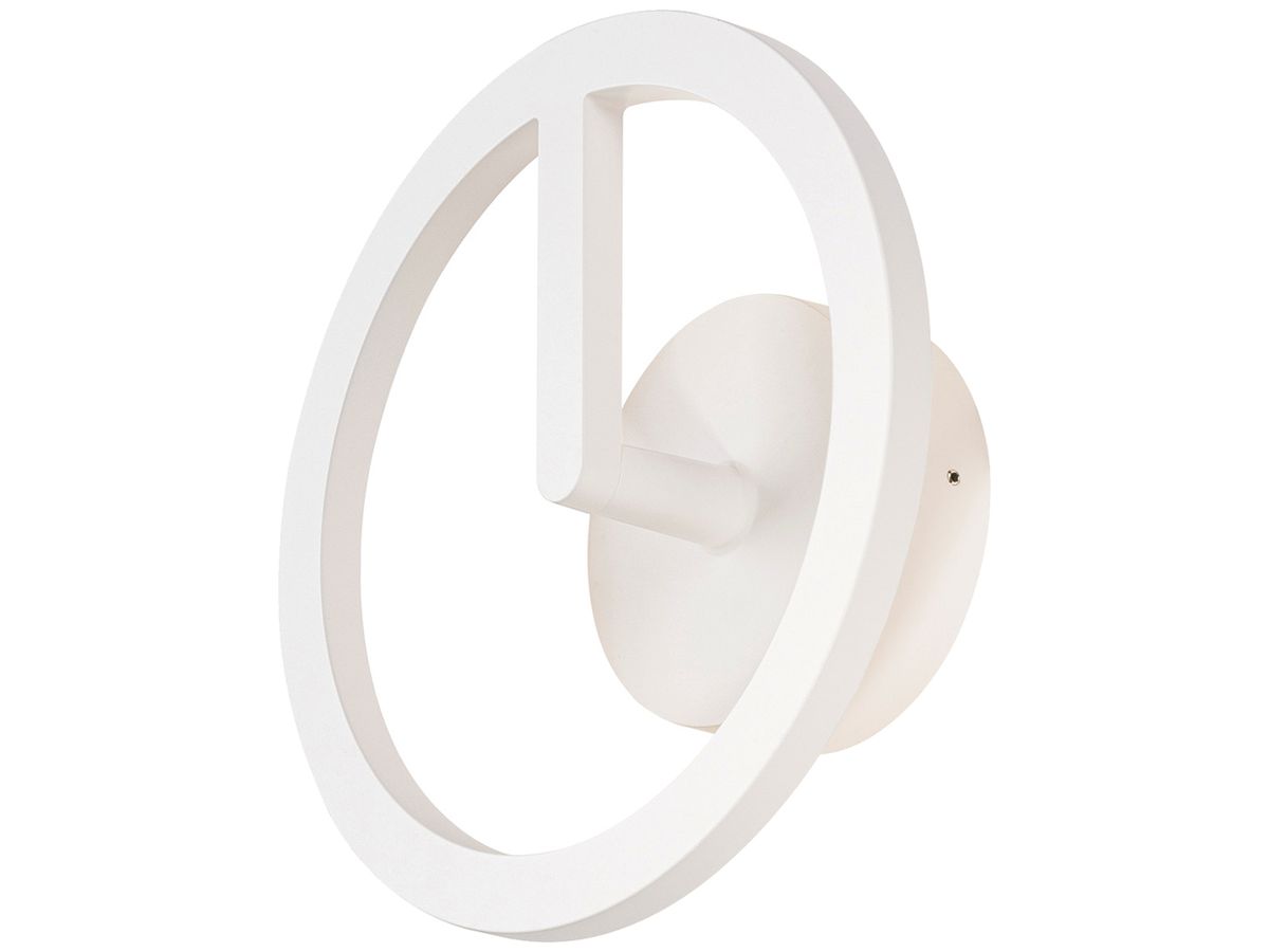 LED-Wandleuchte SLV Q-RING 10W 950lm 3000K IP65 Ø270×110mm weiss