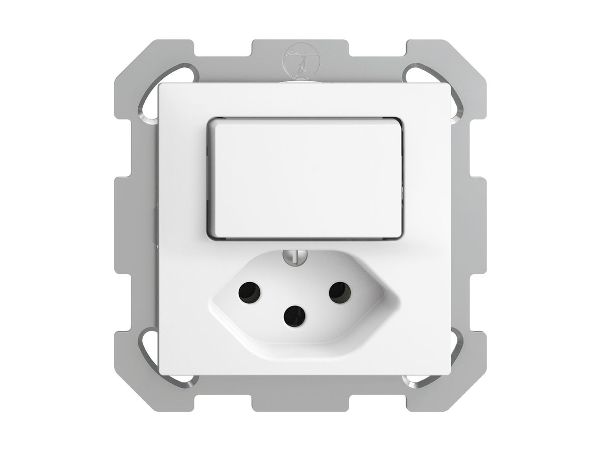 UP-Leuchtkombination 3/1L+T13 weiss LS EDIZIOdue mit LED gelb