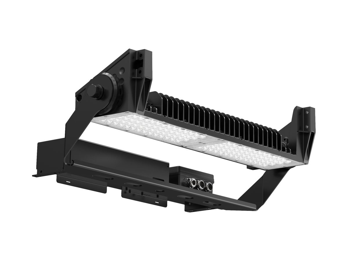 LED-Strahler DOTLUX HLFsport 400W 48387lm 4000K IP66 106×15° 1-10V schwarz