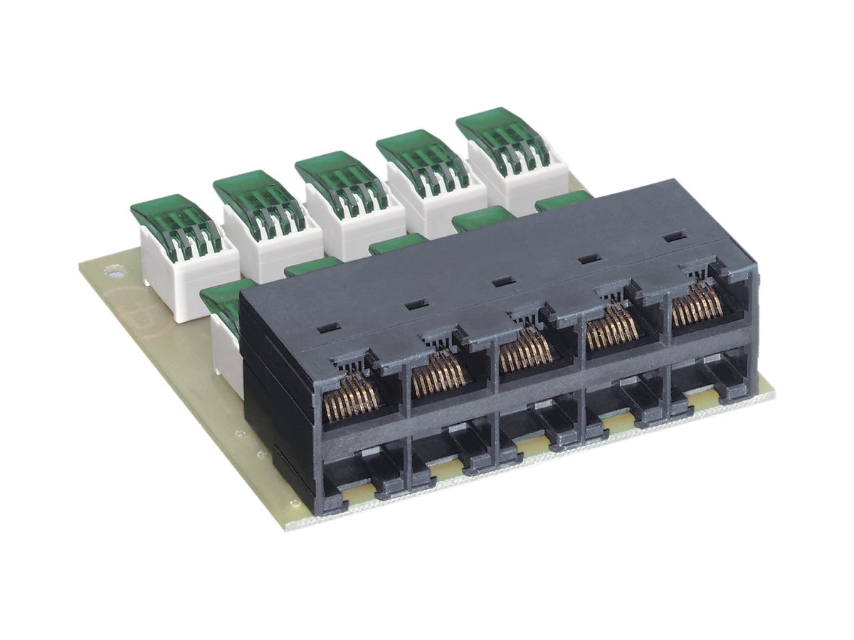 Anschlussmodul 10×RJ45/u ISDN Kat.3, Pin 4-5,3-6, R&Mfreenet