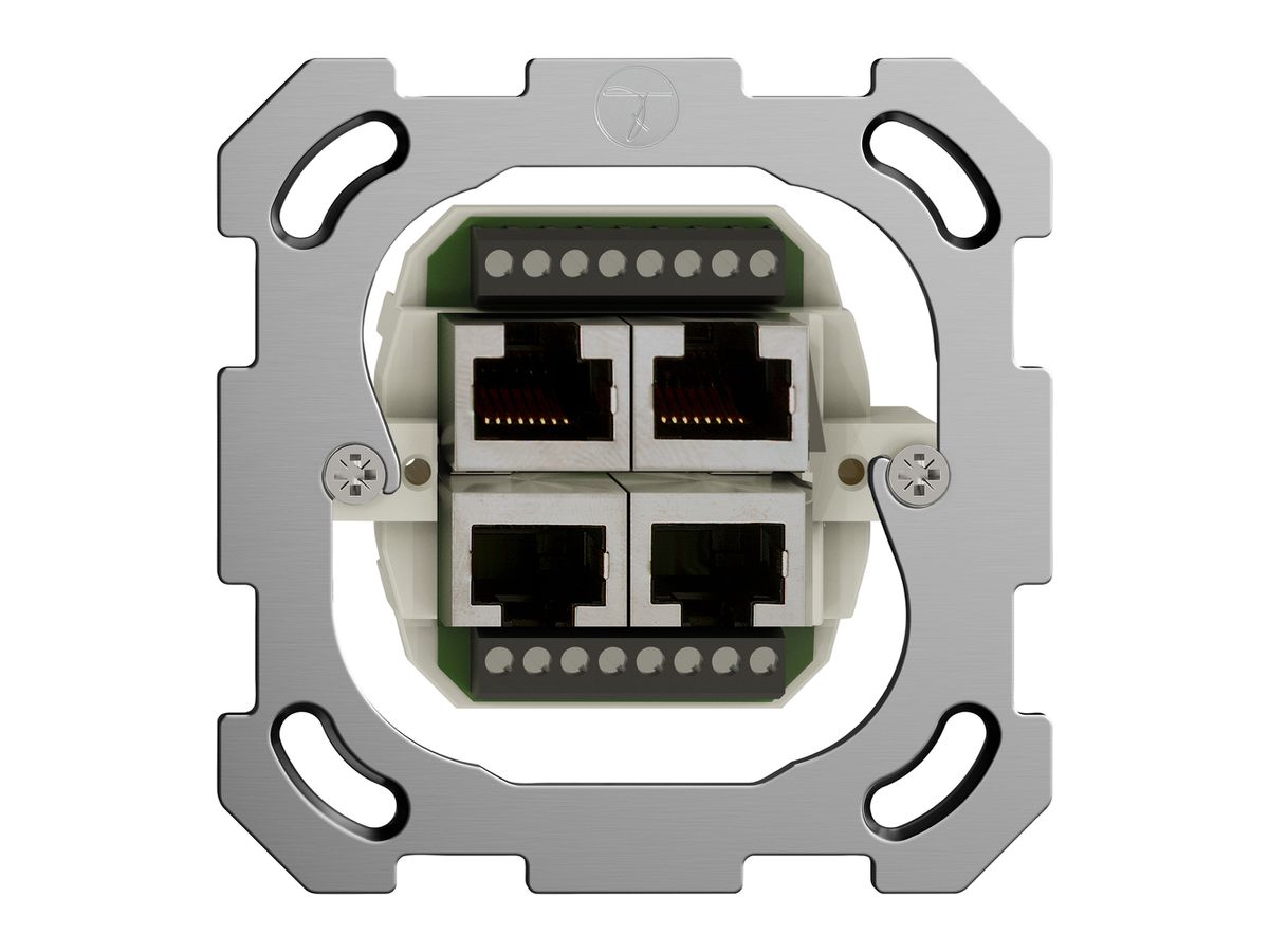 UP-Dose 4×RJ45/s 4P getr.FH ITplus
