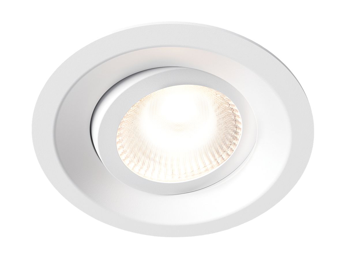 LED-Downlight Plejd DWN-01-W 8W 515lm 2200…4000K IP44 DIM Ø94mm weiss
