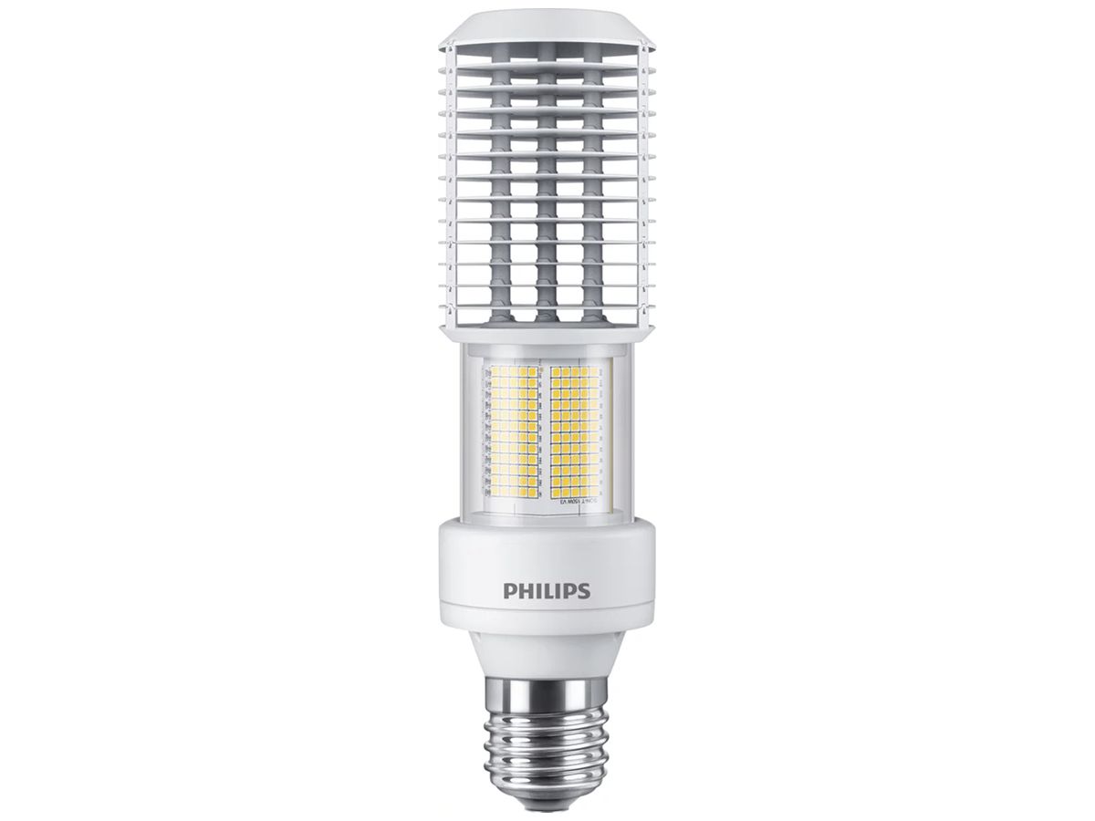 LED-Lampe Philips MASTER E40 80…90V 65W 12000lm 4000K Ø71×262mm klar