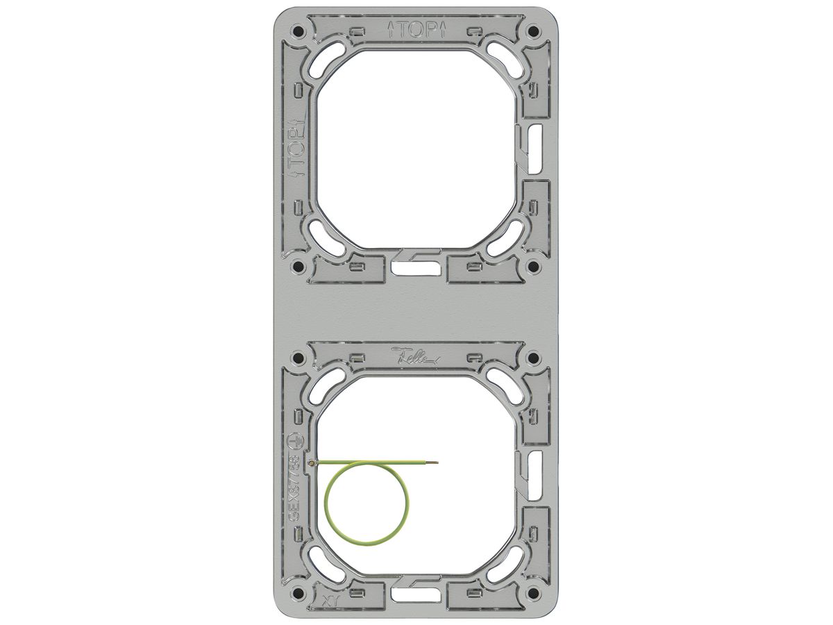 UP-Kopfzeile ELEMENT SNAPFIX® 2×1 87×187mm aluminium