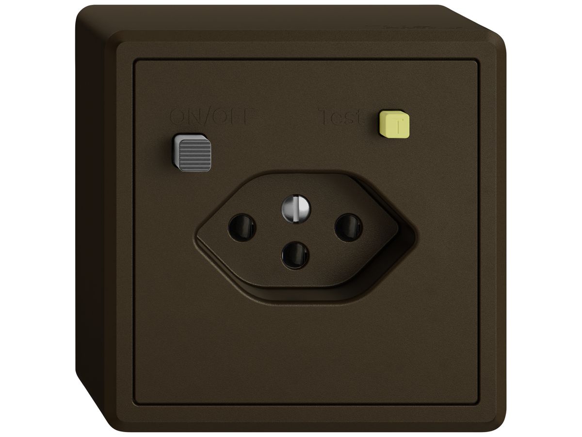 AP-Steckdose FI EDIZIO.liv 1×T13 br