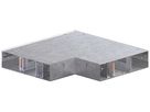 Flachwinkel tehalit BKB Unterteil Ausseneck für Bodenkanal 300×450×80mm