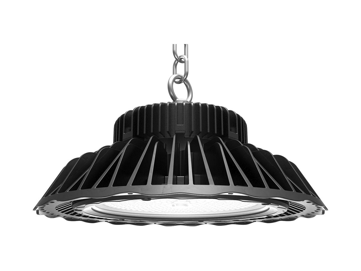LED-Hallenleuchte iQLEDS HiCloud 100W 5000K 16000lm Ø383×182mm 120° schwarz
