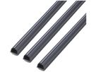 Minikanal Max Hauri cablefix 10×10mm 3×1m selbstklebend grau