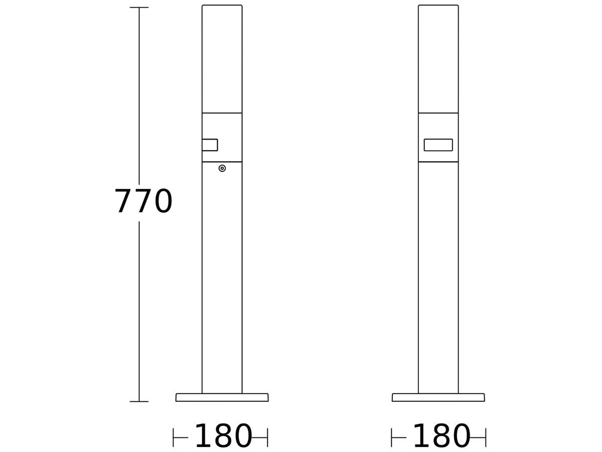 LED-Wegeleuchte Steinel GL 65 S 8.7W 575lm 3000K IP44 mit Sensor anthrazit