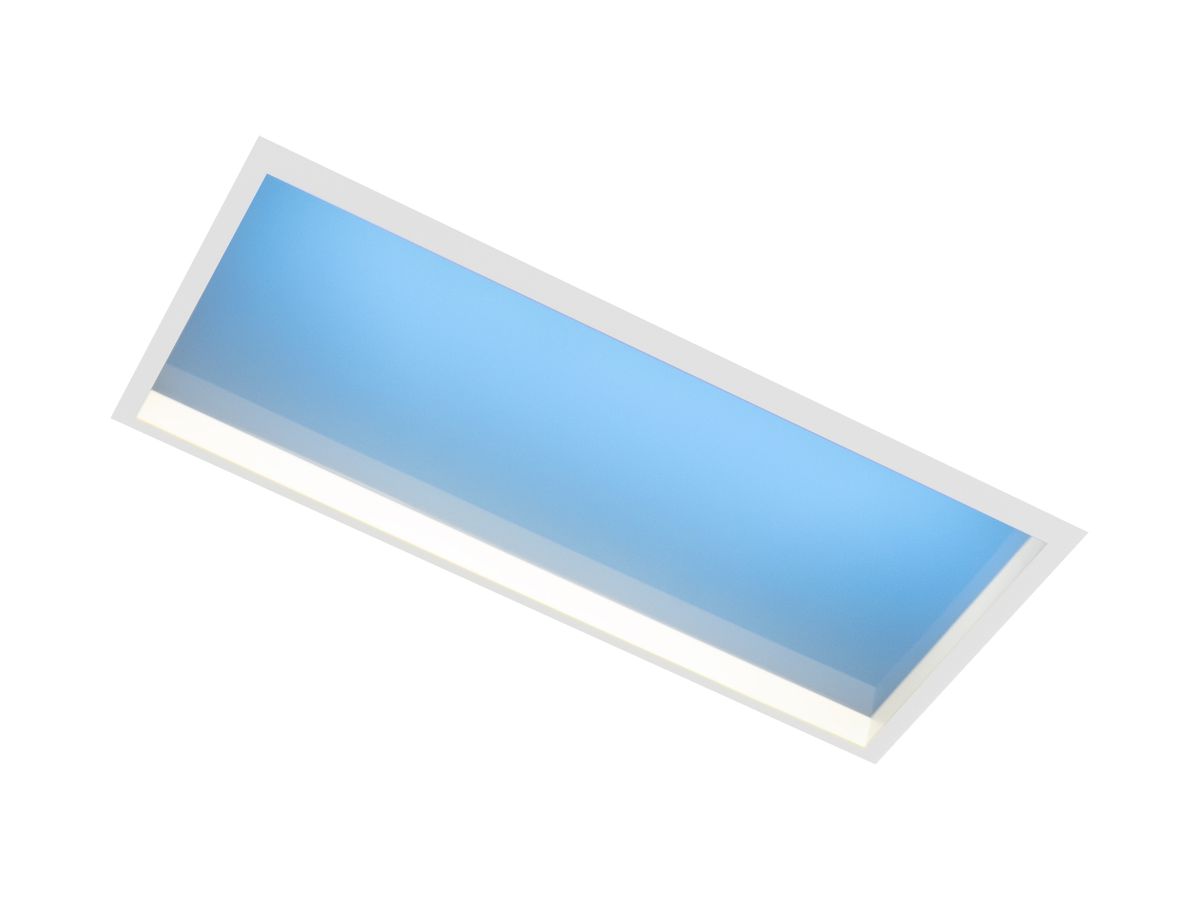 EB-LED-Deckenleuchte DOTLUX SUNLIGHT 47W 2350lm 957 620×310 weiss