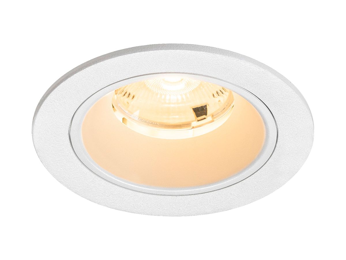 EB-LED-Deckenleuchte SLV NUMINOS S 6.7W 1050lm 3000K NB DALI DIM Ø80×52mm ws