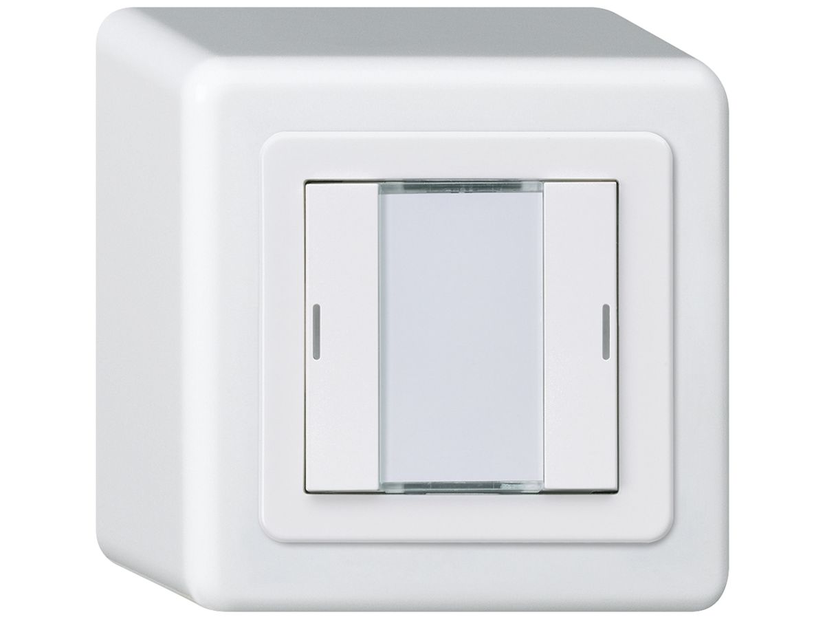 AP-Taster Hager basico Q KNX 2-fach LED weiss