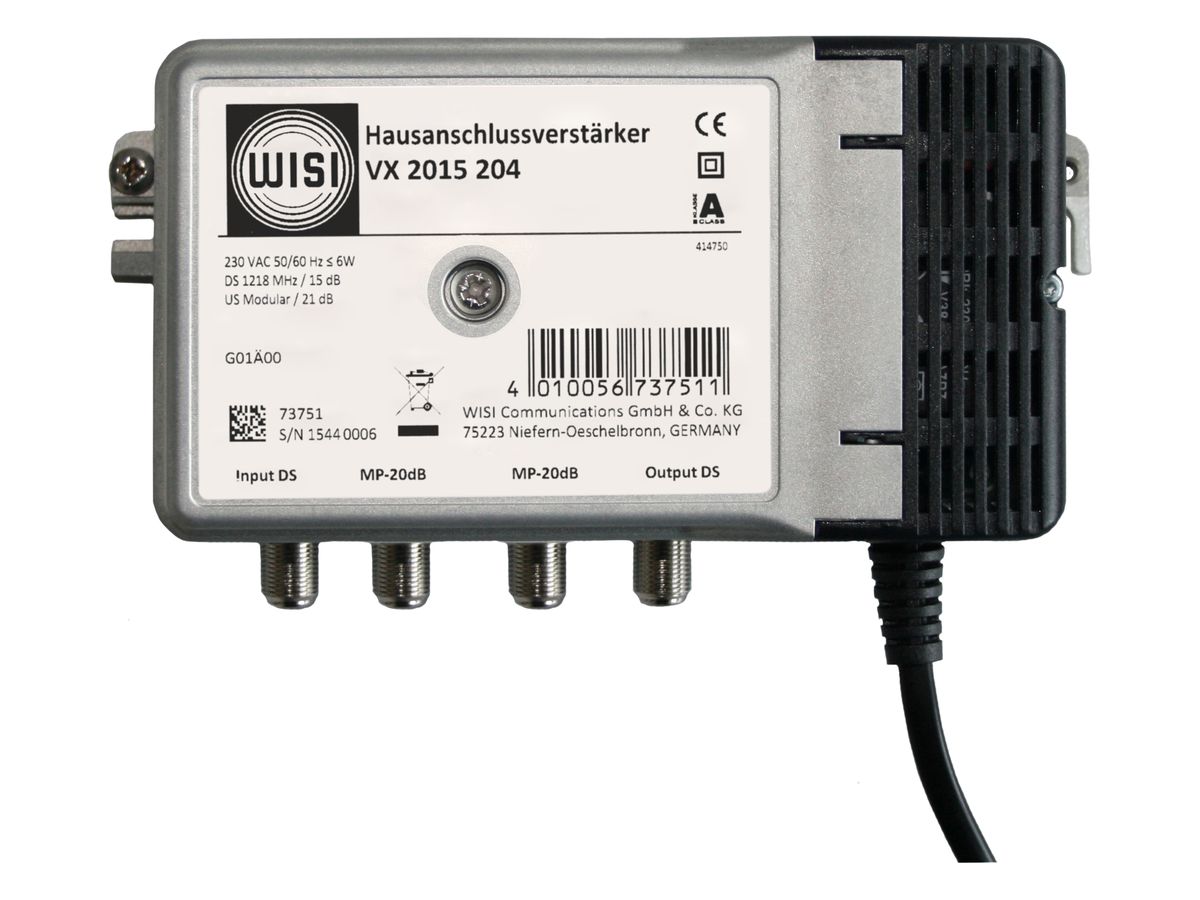 HA-Verstärker BK WISI VX2015 1.2GHz 15dB mit Rückweg 204MHz