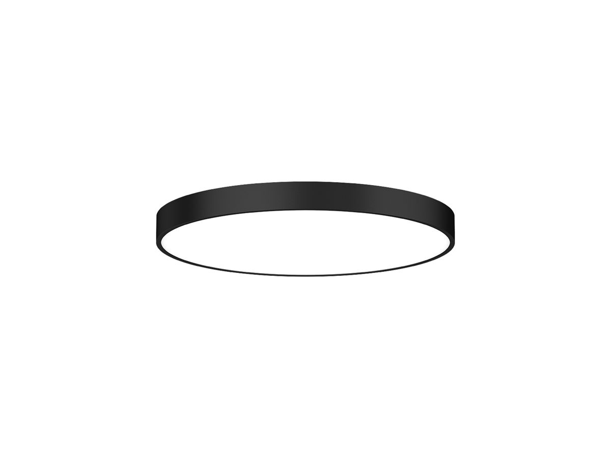 LED-Deckenleuchte DOTLUX DISCugr 60W 7360lm 830/835/840 IP40 DALI Ø600mm schwarz