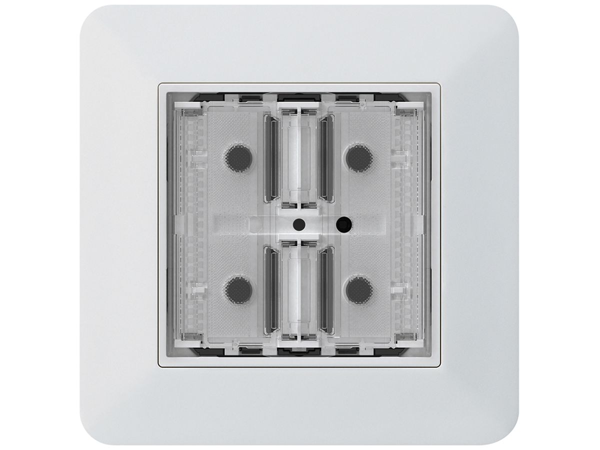 UP-Taster KNX KTR f.2×Tasten 4×Betätigungspunkte LED weiss