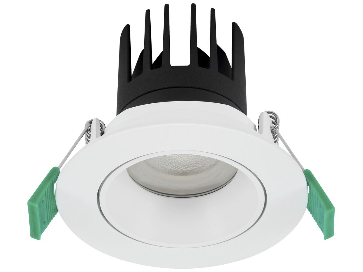EB-LED-Spot Sylvania Tucana 8.5W 900lm 2700…4000K IP44 MB DALI Ø68mm weiss