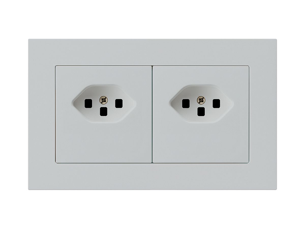 UP-Kombination kallysto.pro Gr.I-I horizontal 2×Typ 23 m.Schraubkl.C lichtgrau