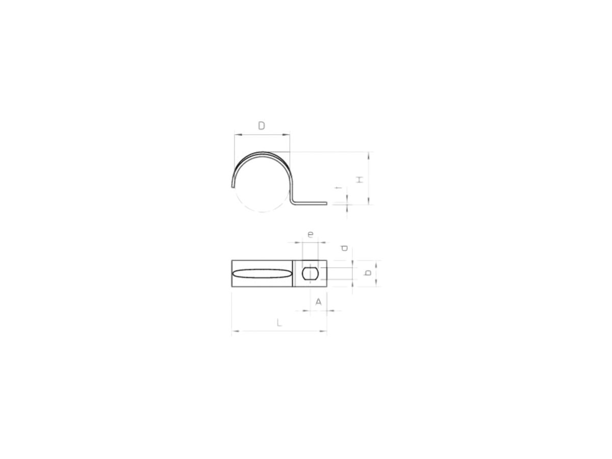 Bride Bettermann 1-lappig 4mm verzinkt