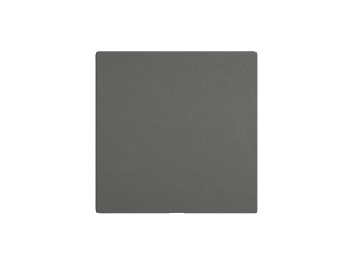 Blindabdeckung Feller EDIZIO.liv Wiser 60×60mm dunkelgrau