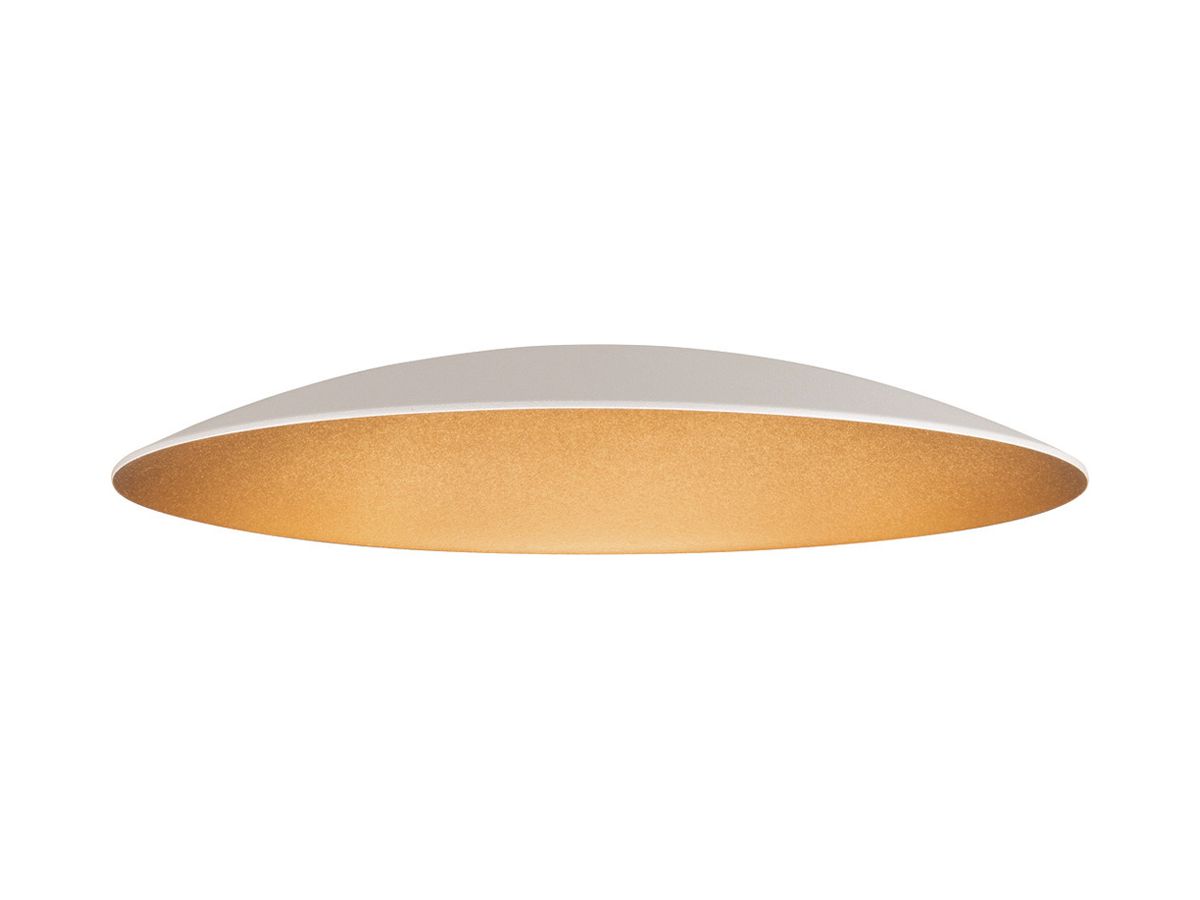 Leuchtenschirm SLV LALU ELYPSE Stahl Ø220×28mm weiss Gold unifarbig