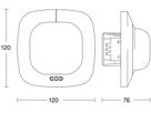 EB-Präsenzmelder Steinel Quattro PIR DALI-2 APC 360° h=2.8m 16m²+49m²