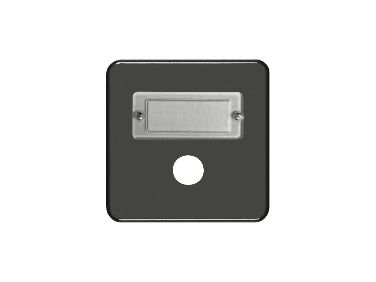 Abdeckplatte FH 1×1 Sonnerie schwarz