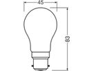 LED-Lampe LEDVANCE CLASSIC B22d 3.4W 470lm 827 mattiert Ø45×83mm