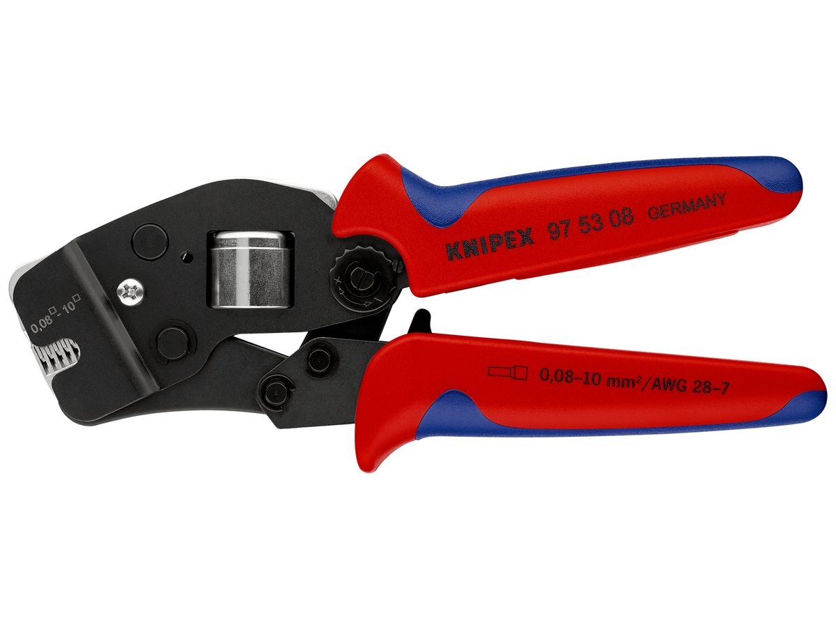 Crimpzange KNIPEX Selbsteinstellend für Aderendhülsen 190mm