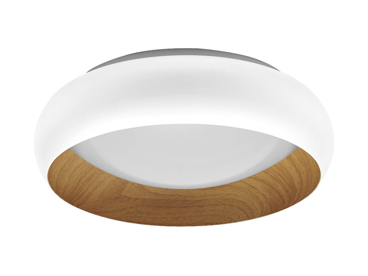 LED-Deckenleuchte LEDVANCE Orbis Livia 16W 750lm 830 Ø300×95mm weiss/Holz