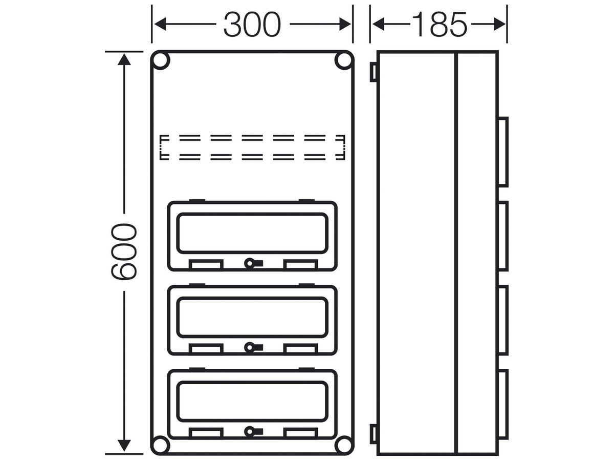 Apparategehäuse Hensel Mi1443