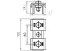 Schienenverteiler Bettermann 100×4mm tauchfeuerverzinkt