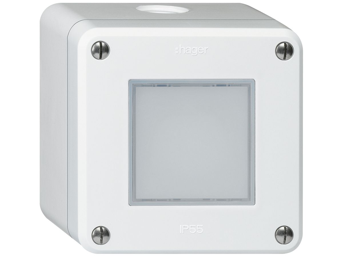 AP-LED-Leuchte robusto IP55 weiss LED blau